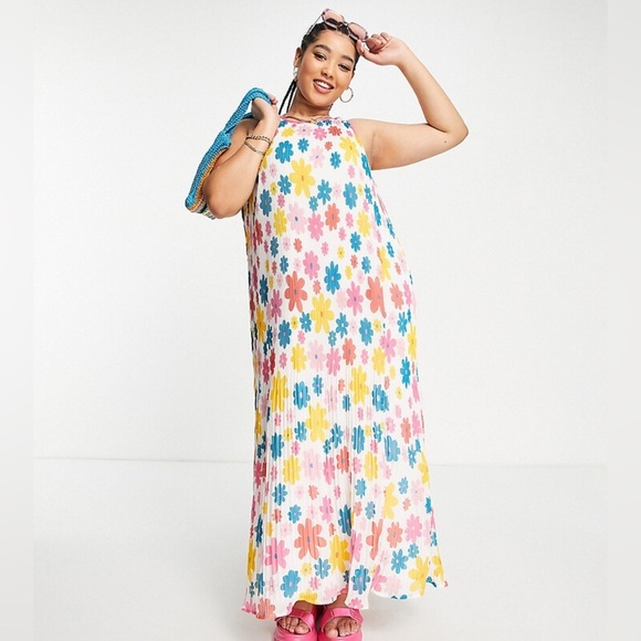 ASOS Native Youth Marianne Floral Plus Maxi Dress - Picture 1 of 9